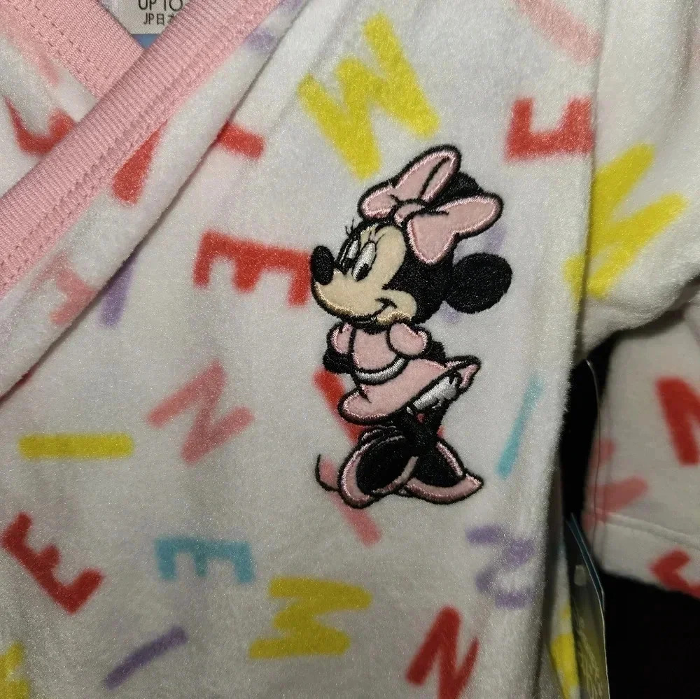 MINNIE MOUSE FOOTED PJS NEW W/TAGS - Picture 2 of 10